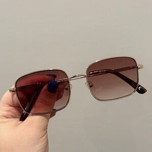 Aerie Gold and Brown Sunglasses